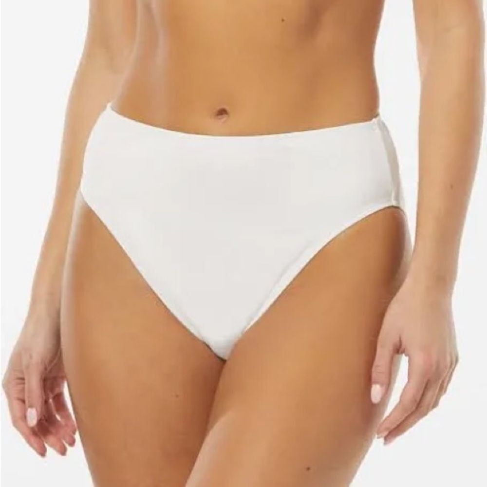 NWT Carmen Marc‎ Valvo Ivory Bikini Bottom XL